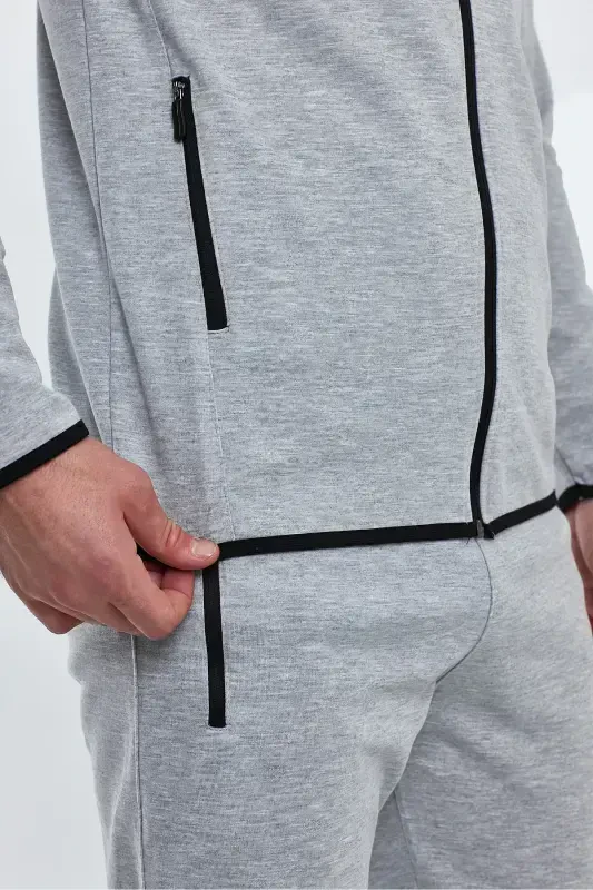 ORKA IN Men's Gray Tracksuit-Gray - 4