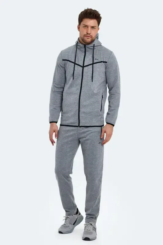 Orka In Men's Tracksuit Dark Grey-Dark Grey - SLAZENGER