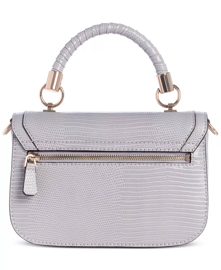 Orlina Kichkina Yuqori Qo'l Tutqichli Qopqoqli Crossbody Sumka Lavanda Kulrang - 4