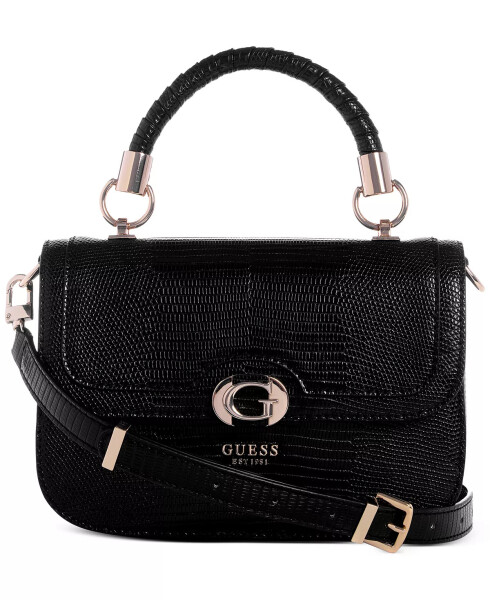 Orlina Small Top Handle Flap Crossbody Bag Black - 1