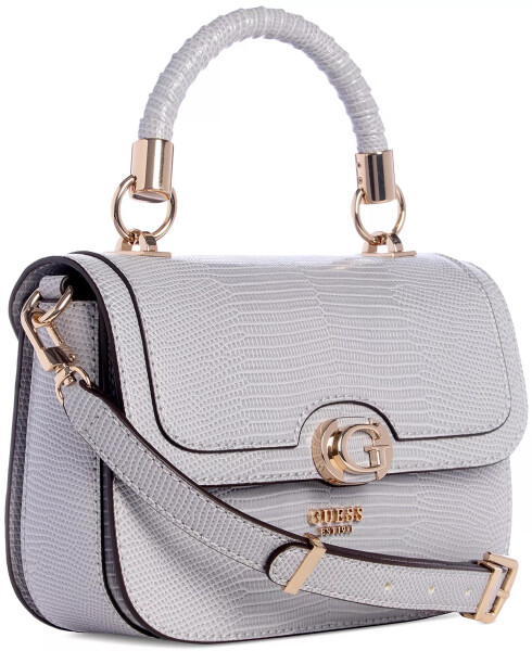 Orlina Small Top Handle Flap Crossbody Bag Lavender Grey - 2