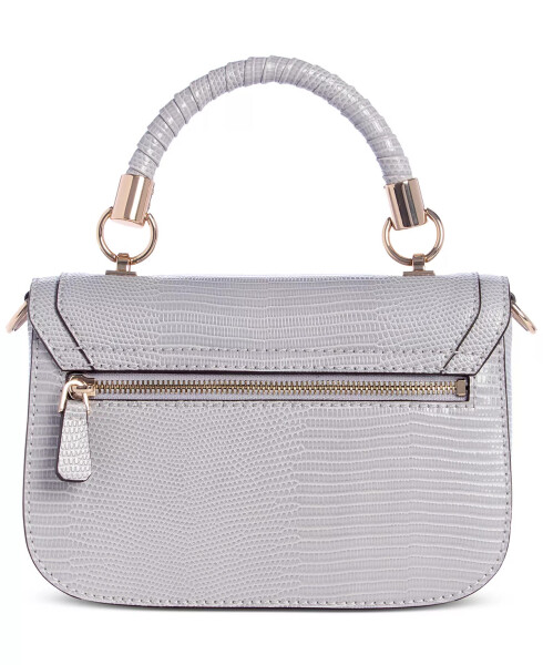 Orlina Small Top Handle Flap Crossbody Bag Lavender Grey - 4