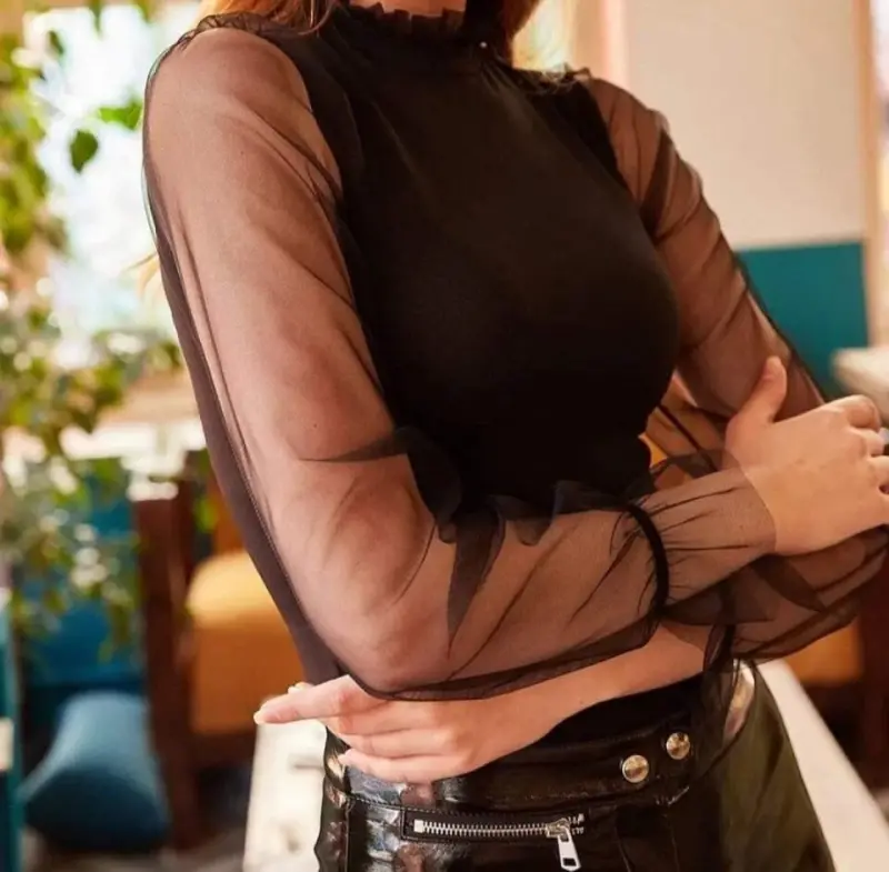 Örme Krep Kadın Bluz - 2