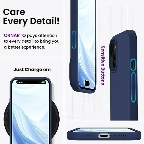 ORNARTO Compatible with iPhone 15 Plus Case 6.7