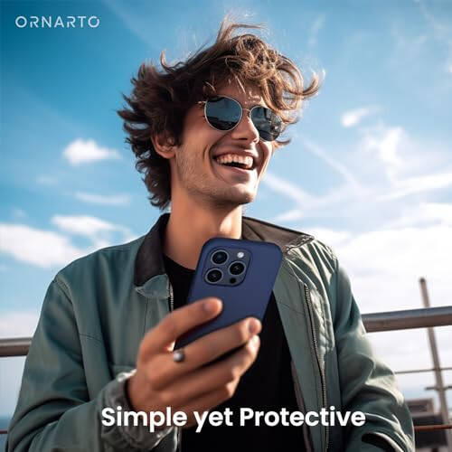 ORNARTO Compatible with iPhone 15 Pro Case 6.1 - 6