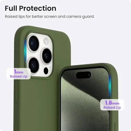 ORNARTO Compatible with iPhone 15 Pro Case 6.1