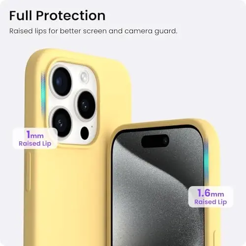 ORNARTO Compatible with iPhone 15 Pro Case 6.1