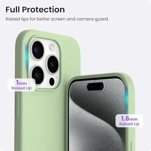 ORNARTO Compatible with iPhone 15 Pro Case 6.1