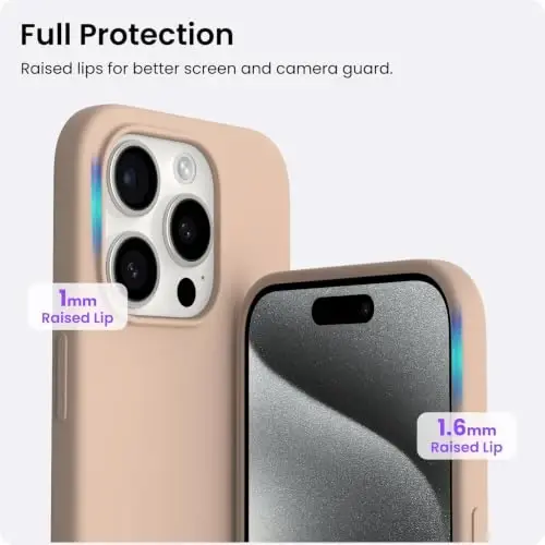 ORNARTO Compatible with iPhone 15 Pro Case 6.1