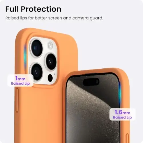 ORNARTO Compatible with iPhone 15 Pro Case 6.1