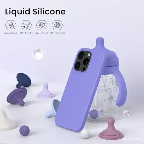 ORNARTO Compatible with iPhone 15 Pro Case 6.1