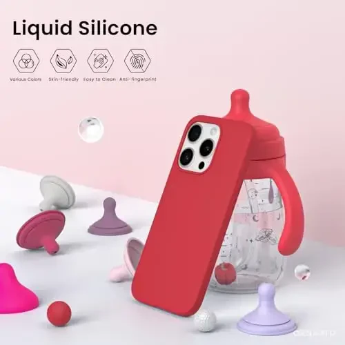 ORNARTO Compatible with iPhone 15 Pro Case 6.1