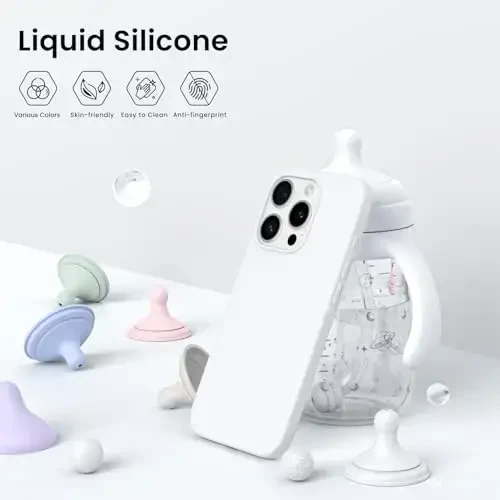 ORNARTO Compatible with iPhone 15 Pro Case 6.1