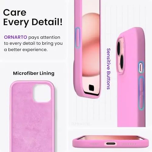 ORNARTO Compatible with iPhone 15 Plus Case 6.7