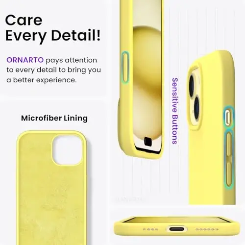ORNARTO Compatible with iPhone 15 Plus Case 6.7