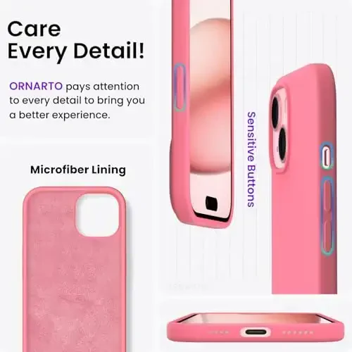 ORNARTO iPhone 15 Plus Case 6.7