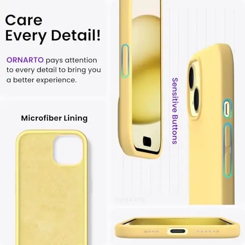 ORNARTO iPhone 15 Plus Case 6.7