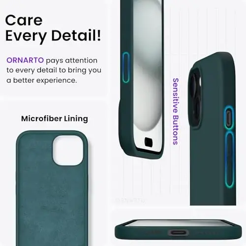 ORNARTO iPhone 15 Plus Case 6.7