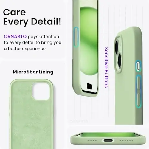 ORNARTO iPhone 15 Plus Case 6.7