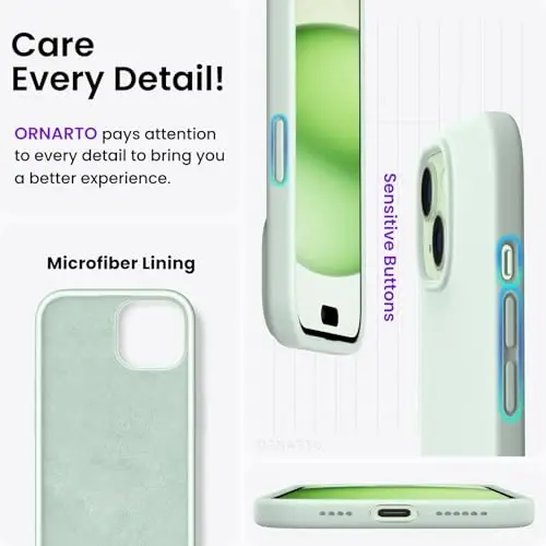 ORNARTO iPhone 15 Plus Case 6.7