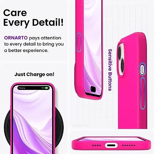 ORNARTO iPhone 15 Plus Case 6.7