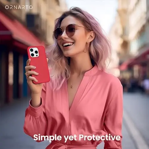 ORNARTO Compatible with iPhone 15 Pro Case 6.1