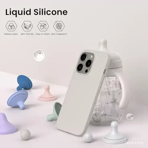 ORNARTO Compatible with iPhone 15 Pro Case 6.1