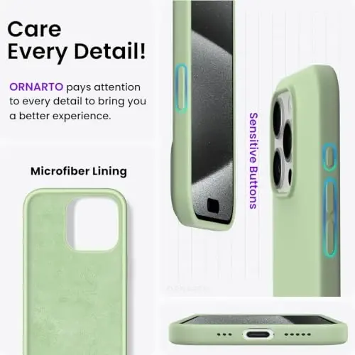 ORNARTO iPhone 15 Pro Case 6.1