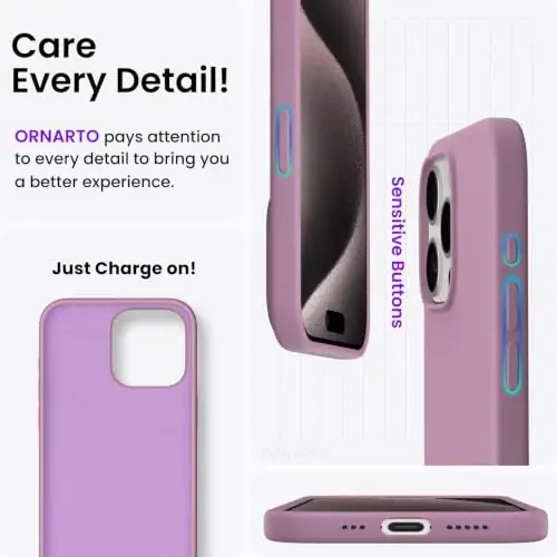 ORNARTO iPhone 15 Pro Case 6.1