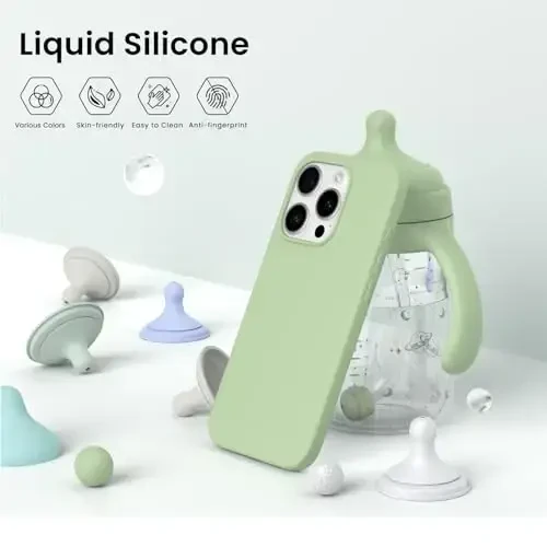 ORNARTO Compatible with iPhone 15 Pro Case 6.1