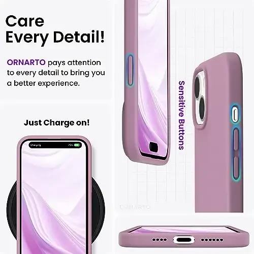 ORNARTO Совместимый с iPhone 15 Plus Case 6.7