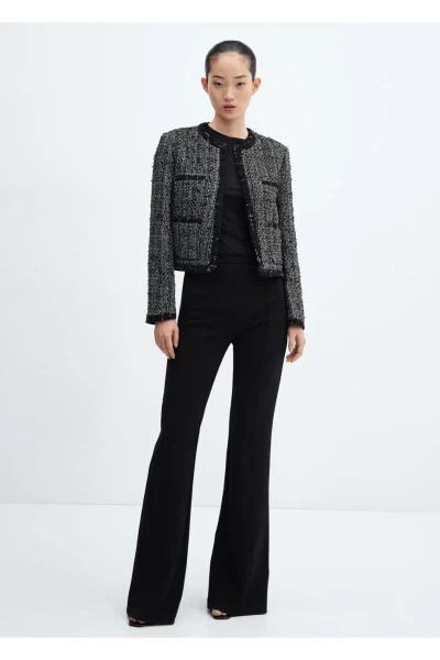 Ornate tweed blazer - MANGO (1)