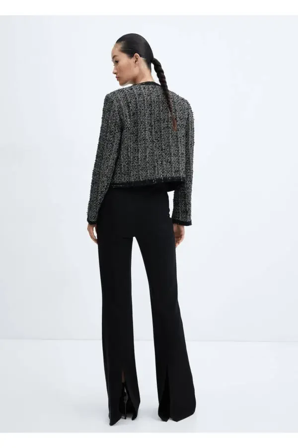 Ornate tweed blazer - 4