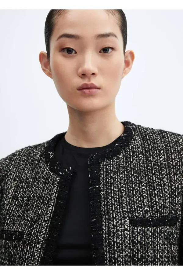 Ornate tweed blazer - 5