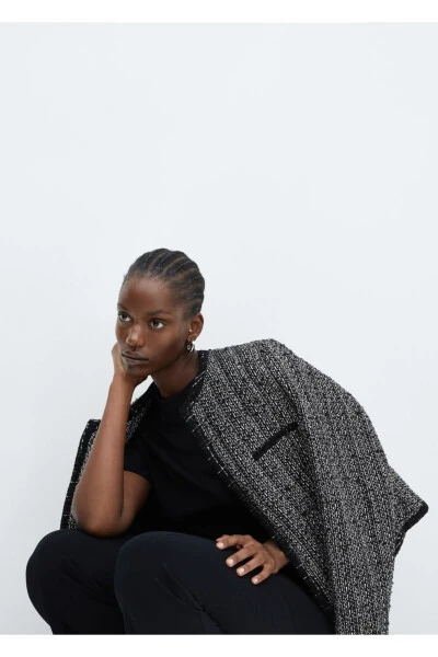 Ornate tweed blazer - 7