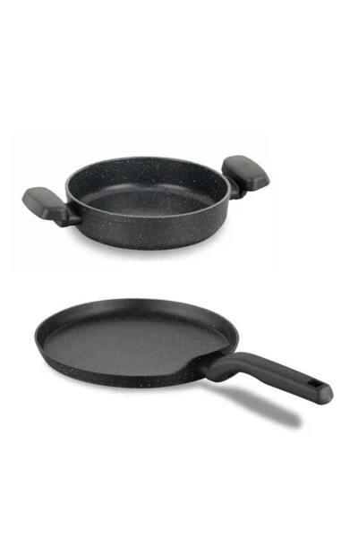 Ornella 26 Cm Krep Tava Ve 20 Cm Yumurta Sahanı - KORKMAZ
