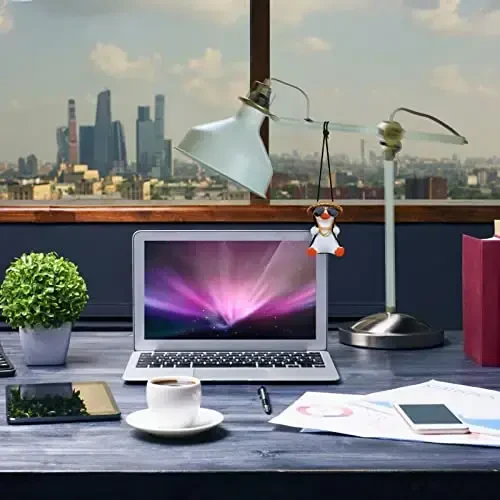 Rear View Mirror Accessorie Car Duck Decor Truck Rearview Hanging Ornament Things for Women Men Swinging Ducks Charm Automotive Interior Gadgets Christmas Decorations Ducks Gifts for Dad Mom Her Him - 6