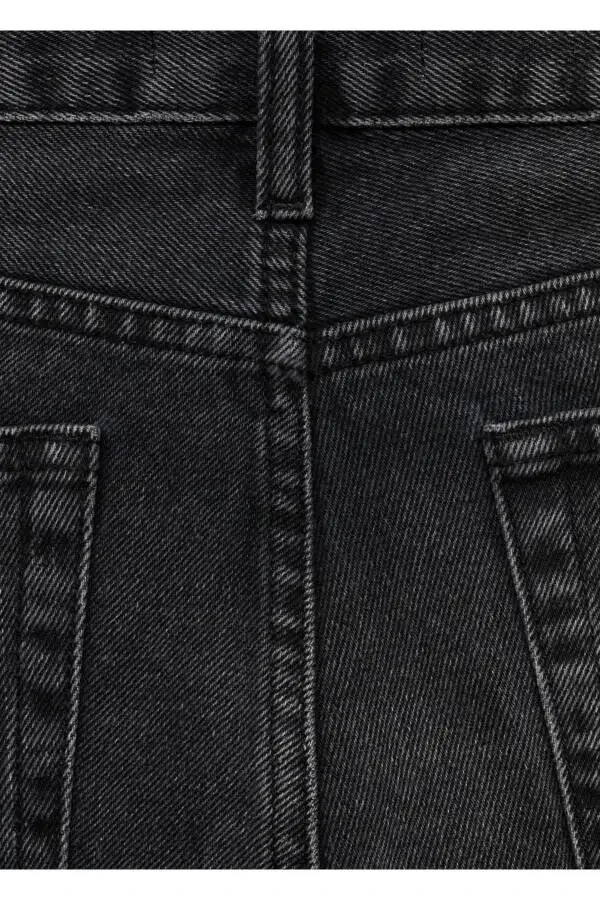 Orta Bel Düz Kesim Jean - 8
