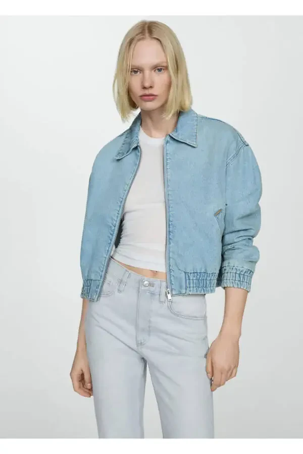 Orta bel düz kesim jean - 5