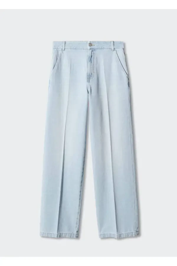 Orta Bel Düz Kesim Jean - 11