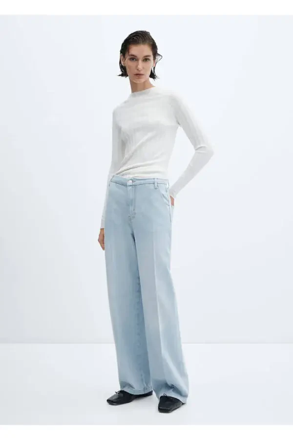 Orta Bel Düz Kesim Jean - 18