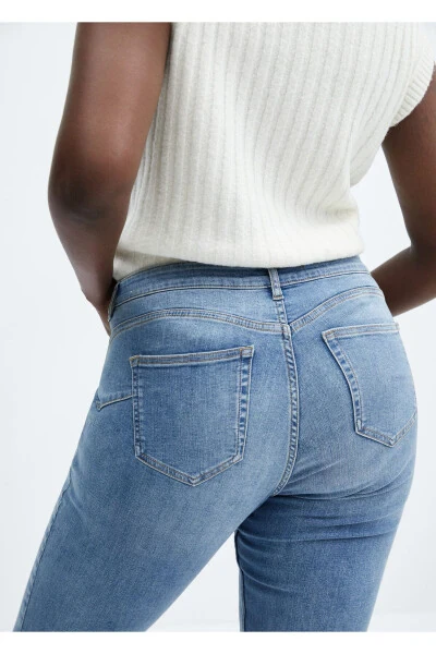 O'rta Denim Rangli Ayollar Jinsi 67104401 - 4