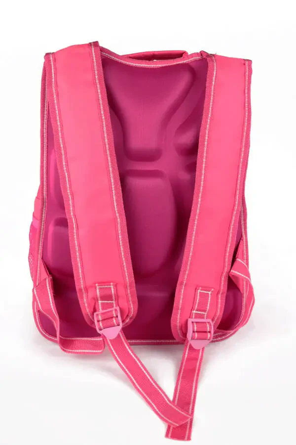 O'rta maktab Boshlang'ich maktab sumkasi va tushlik sumkasi 3 cho'ntakli yostiqli Elsa boshli pushti - 34