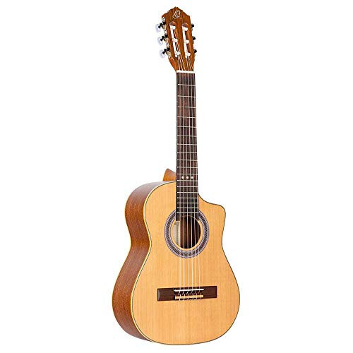 Ortega Guitars Requinto Series 6 String Acoustic Guitar, Right (RQC25) - 1