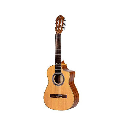 Ortega Guitars Requinto Series 6 String Acoustic Guitar, Right (RQC25) - 3