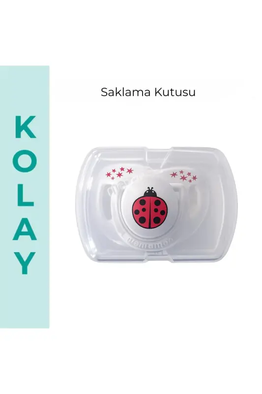 Orthodontic Pacifier, Ladybug Red, 12+ Months, Pacifier Case, 1 pc - 7