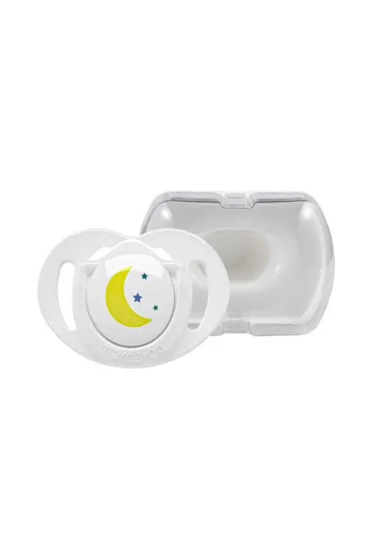 Orthodontic Pacifier, Night & Day, 0+ Months, Pacifier Case, 1 Piece - MAMAJOO