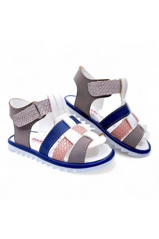 Orthopedic Baby and Kids First Step Sandal Cabrio S. Gcmcbr2415 Cream Sand Navy-Cream Sand Navy - BEEBRON