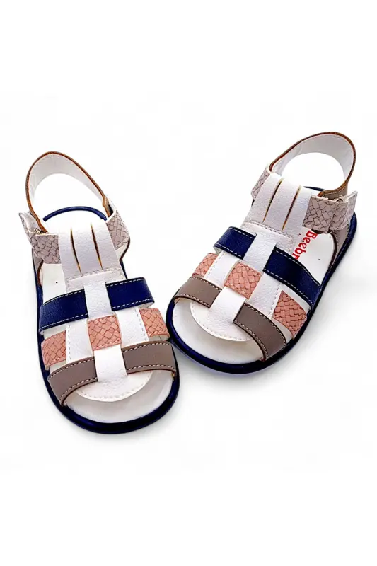 Orthopedic Baby and Kids First Step Sandal Cabrio S. Gcmcbr2415 Cream Sand Navy-Cream Sand Navy - 3