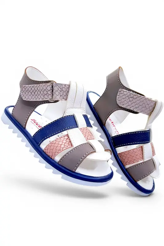 Orthopedic Baby and Kids First Step Sandal Cabrio S. Gcmcbr2415 Cream Sand Navy-Cream Sand Navy - 1